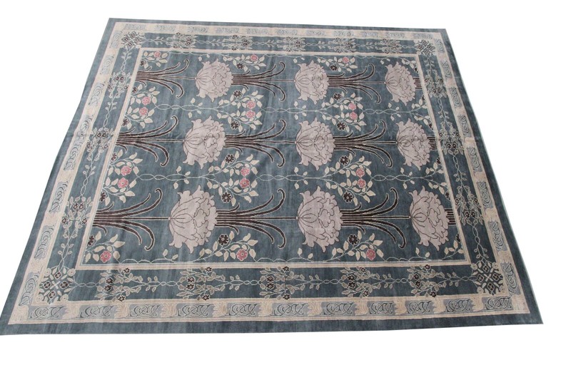12X15 Vintage Arts & Crafts Rug Rare Art Nouveau William Morris Art Deco Rug gallery