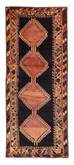 3’9″ x 9’4″ Vintage Hand-knotted Runner Rug Traditional Oriental Wool Carpet