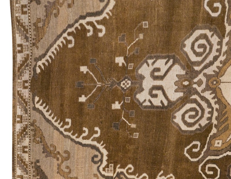 Area Rug, Turkish Rug, Vintage Rug, 6'4 x 10'1 feet, Kars Rug,Oriental Brown Rug gallery