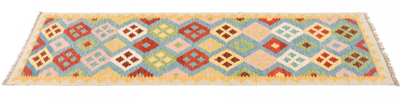 Kelim Afghan 285x82 cm Handwoven Oriental Carpet Rug Runner Kilim gallery