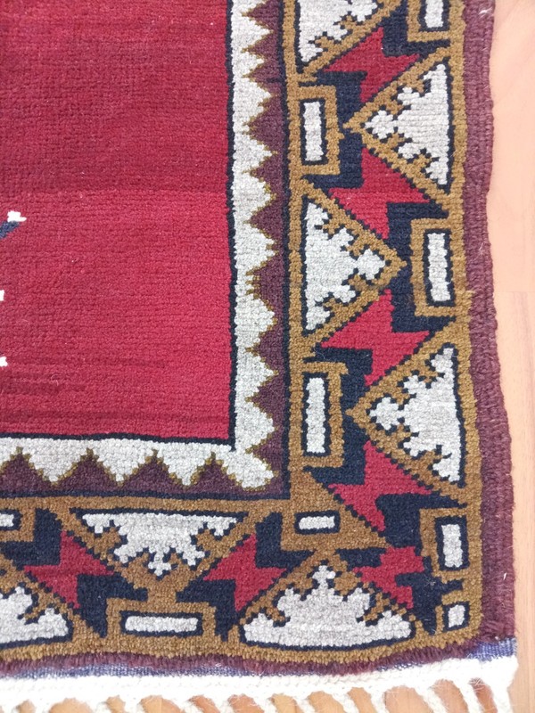 Tree of Life Antique Rug Blue Red Rare Rug Caucasian Special Product Rug 3x5 Sl gallery