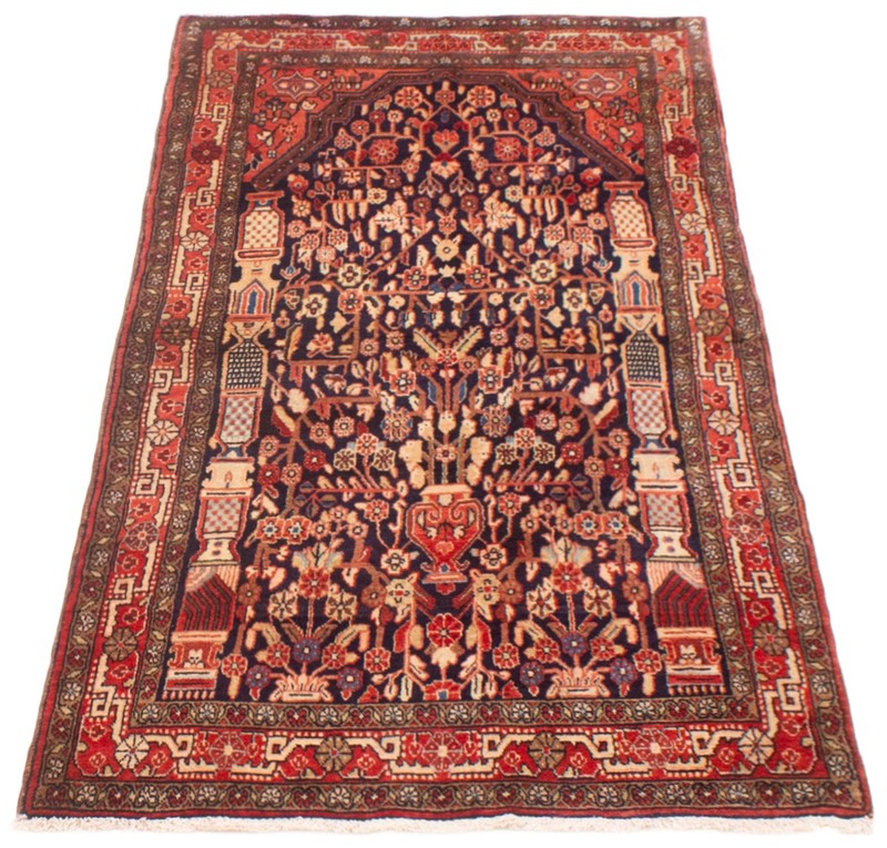 Vintage 3'4" x 6'10" Traditional Hand Knotted Vegetable Dye Wool Area Rug gallery