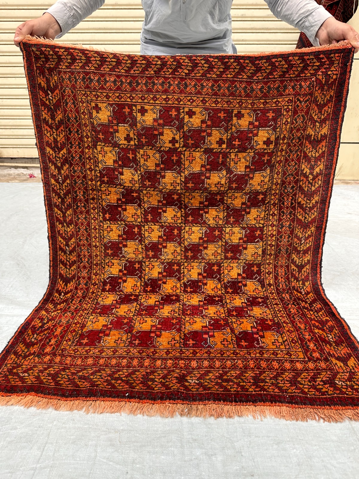 COLLECTORS' PIECE Vintage Stunning Natural Vegetable Dye Alla Mahmal Turkoman Ru gallery