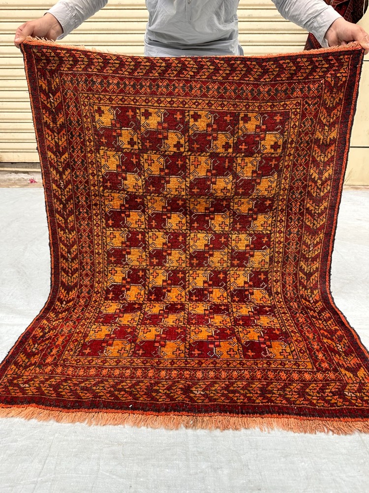 COLLECTORS' PIECE Vintage Stunning Natural Vegetable Dye Alla Mahmal Turkoman Ru