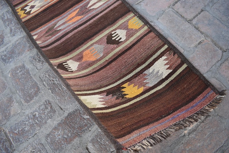 Vintage Afghan Persian Maldari Runner Rug 2x13 ft Handmade Tribal Hallway Carpet gallery