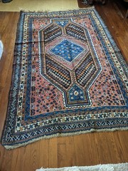 Antique (c. 1900) Oriental Hand Knotted Rug, 5’6″ X 8′ , Stored 60+ Years