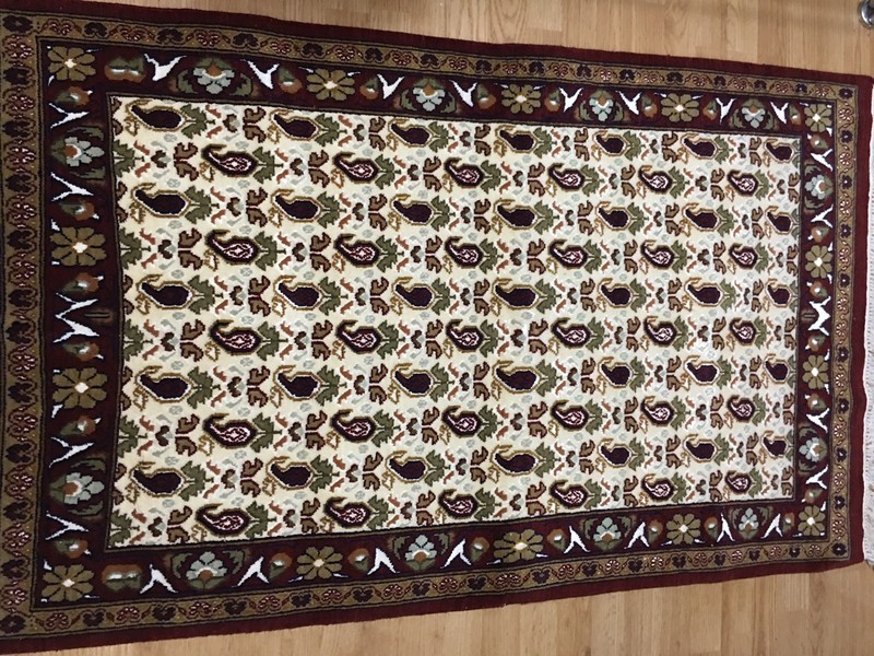 100% Hand Made Wool Rug With A Touch Of Silk gallery