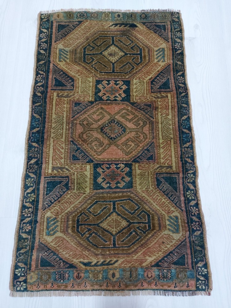 Rare Antique Rug Medium Runner Rug Handmade Old Decor Rug Free Shipping Rug n