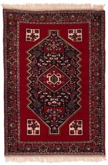 Vintage Hand-Knotted Area Rug 4’3″ x 6’5″ Traditional Wool Carpet