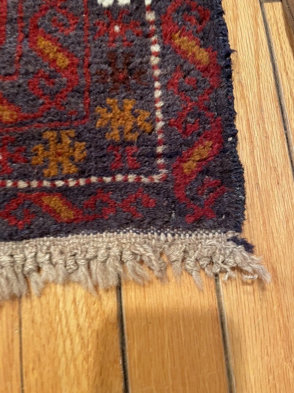STRIKING! WARM VIBRANT PURE WOOL ANTIQUE HAND KNOTTED ORIENTAL RUG gallery