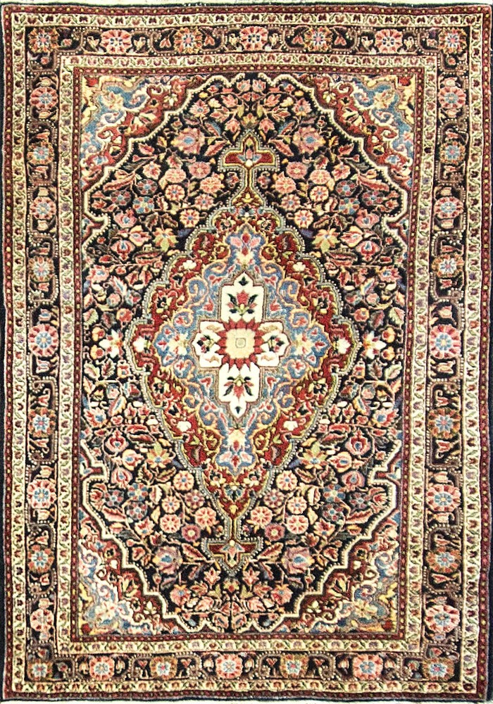 Antique Sarouk Oriental Rug circa-1920's 3' x 5' #17076