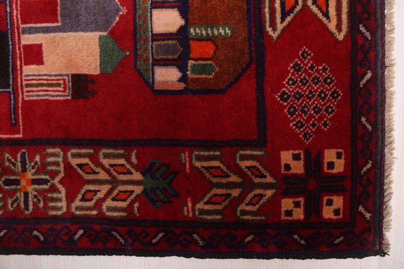 Vintage Traditional Hand-Knotted Area Rug 3'6" x 6'5" Oriental Wool Carpet gallery