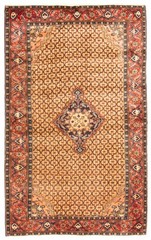 Traditional Vintage Hand-Knotted Area Rug 4’3″ x 7’2″ Oriental Wool Carpet