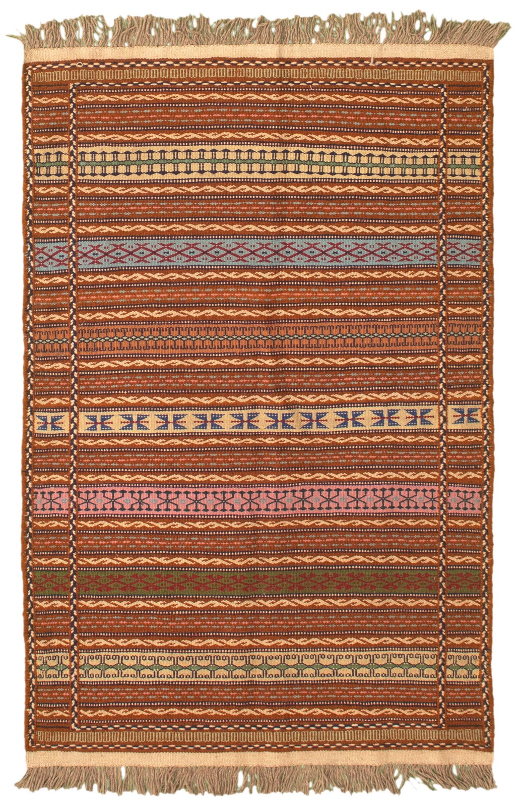 Vintage 3'2" x 5'2" Traditional Wool Hand Woven Oriental Area Rug gallery