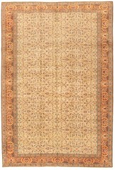 Vintage Hand-Knotted Area Rug 6’6″ x 9’6″ Traditional Oriental Wool Carpet