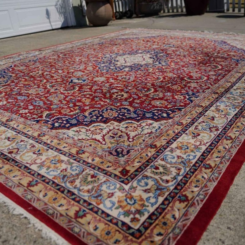 9'1 x 12'7 Vintage Finely Handknotted Wool Rug gallery