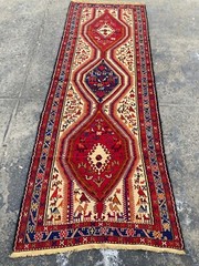 Vintage Traditional Handcrafted Turkish Kilim Rug for Home Décor 286×107 cm
