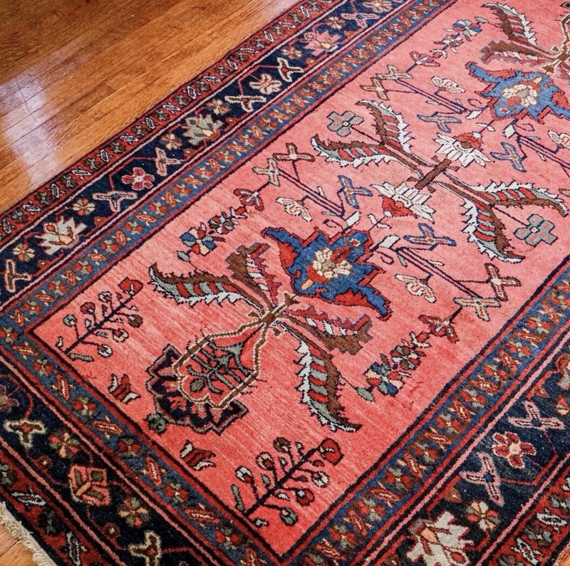 Antique Rich Colors Carpet Area Rug 4'4" x 6'7" Watermelon Kurdish gallery