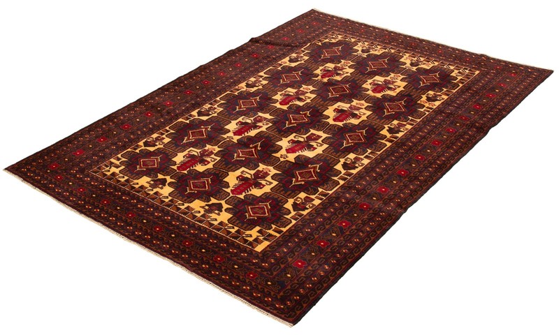Vintage 6'7" x 9'11" Traditional Hand Knotted Vegetable Dye Wool Area Rug gallery
