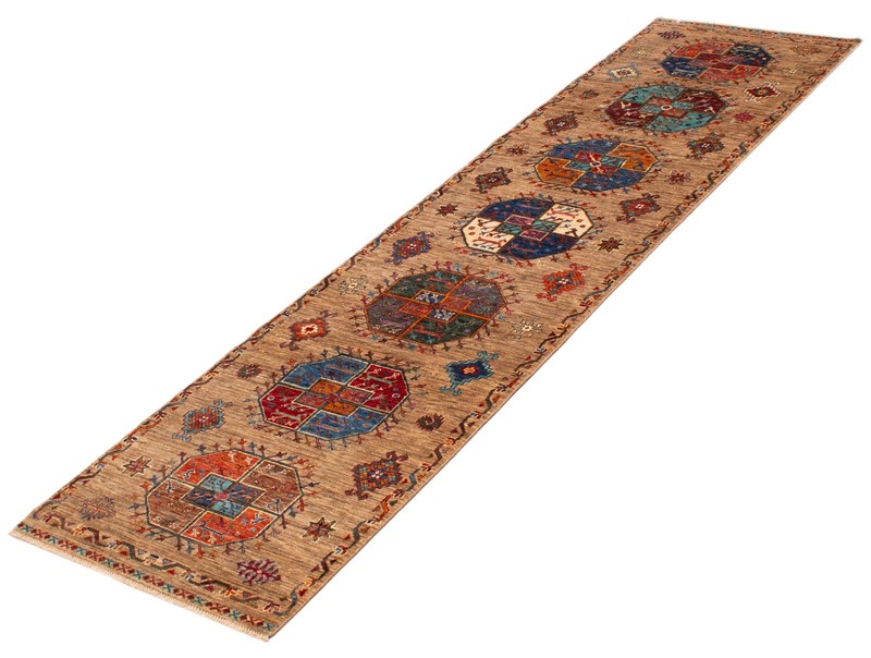 Vintage Hand-knotted Runner Rug 2'8" x 10'3" Traditional Oriental Wool Carpet gallery