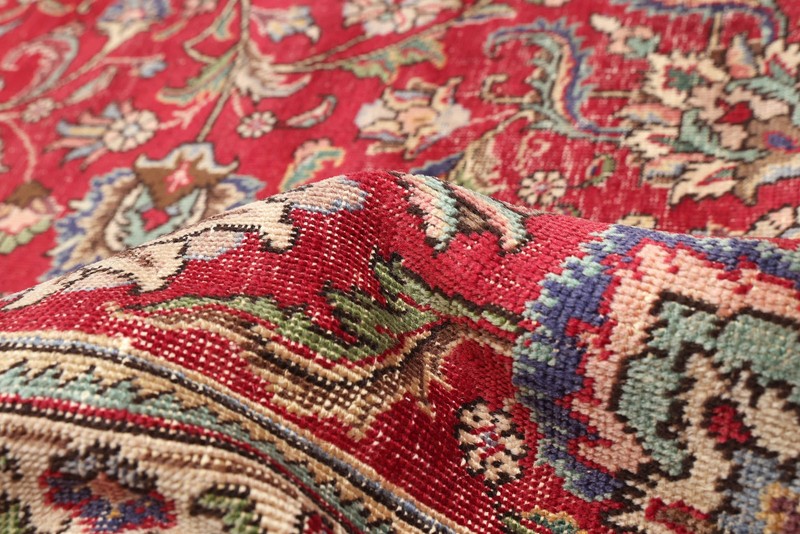 Vintage Hand-Knotted Area Rug 9'11" x 13'0" Traditional Wool Carpet gallery