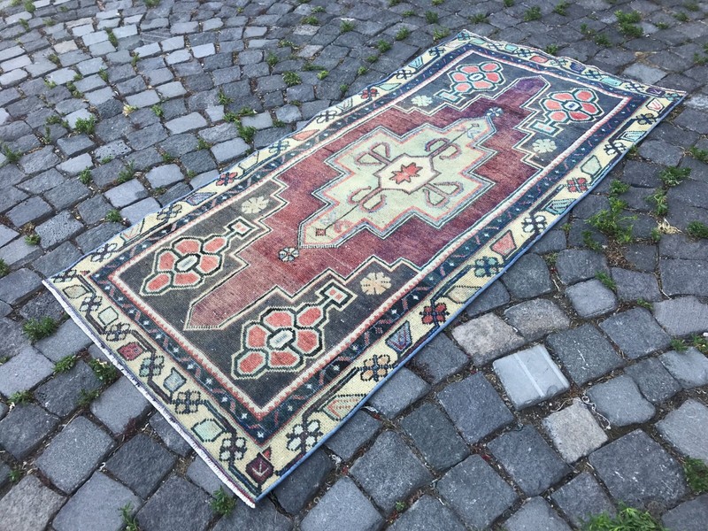 Handmade Rug Turkish Area Rug Vintage Rug Oushak Rug Antique Rug Bohemian Rug gallery