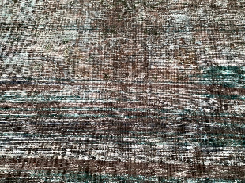 Vintage Afghan Rug, Zero Pile Muted Rug, Traditional Area Carpet (10x12 ft.) gallery