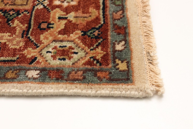 Vintage Hand-Knotted Carpet 4'0" x 5'11" Traditional Oriental Wool Area Rug gallery