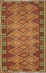 Vintage 5’0″ x 8’5″ Traditional Wool Hand Woven Oriental Area Rug