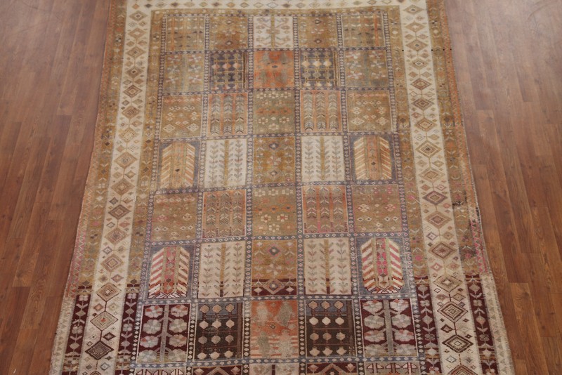 Garden Design Traditional Area Rug 6x10 Ft Handmade Multicolor Vintage Wool Rug gallery