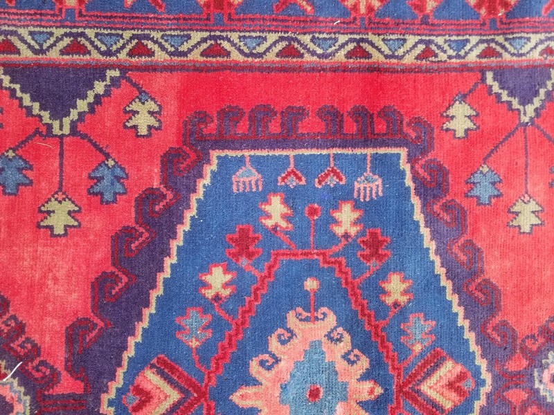 Vintage Traditional Handmade Caucasian Kazak Wool Multicolor Rug 206x146cm gallery