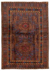 Traditional Vintage Hand-Knotted Area Rug 3’10” x 5’6″ Oriental Wool Carpet