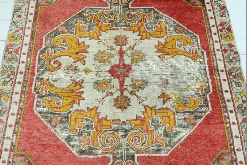 Turkish Area Rugs, Tribal Carpet, Handmade Floor Carpet Bedroom Wool Rug 50"X79" gallery