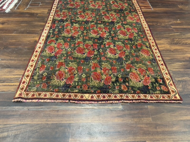 Veg. dye S.Antique Hand Knotted Vintage Tribal Geometric Area Rug 4’x6’3,2079 gallery