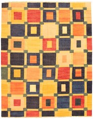 Vintage Hand Woven Area Rug 9’2″ x 11’10” Traditional Wool Oriental Carpet