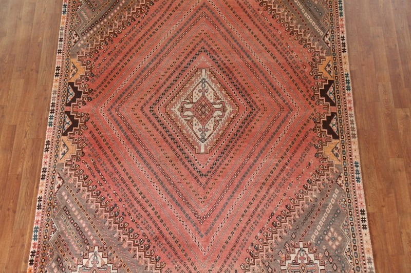 Vintage Wool Traditional Handmade Rug 6x9 Geometric Living Room Carpet gallery