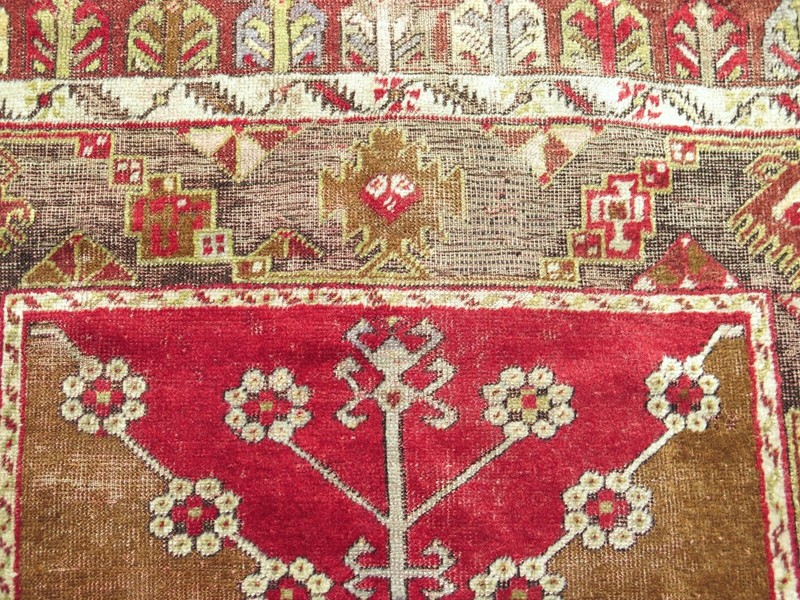 Vintage Turkish Carpet, Bedroom Rug, Handmade Wool Konia Rug, Teppiche 39"x62" gallery