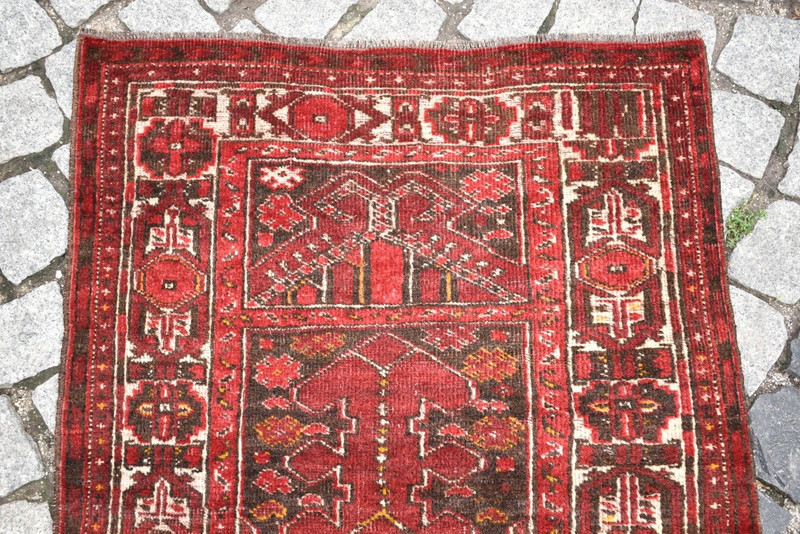 Fabulous Antique Tribal Beshir Rug 2'5'' x 3'2'' ft Collector Item Beshir Carpet gallery