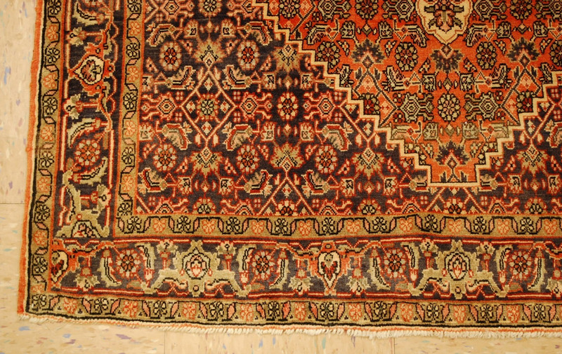 NATURAL WOOL Old Oriental Rugs,Hand Woven,knotted size Approximately 3'6" x 5'2" gallery