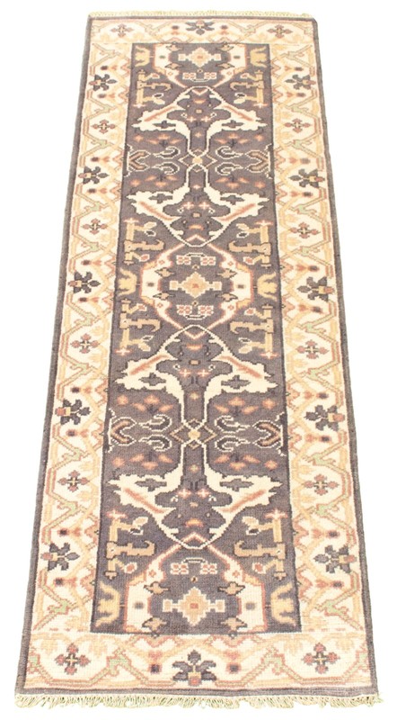 2'7" x 8'1" Vintage Hand-knotted Runner Rug Traditional Oriental Wool Carpet gallery