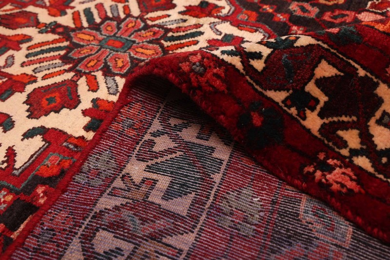 Vintage Black, Red Traditional 4'3" x 7'10" Hand-Knotted Oriental Wool Area Rug gallery
