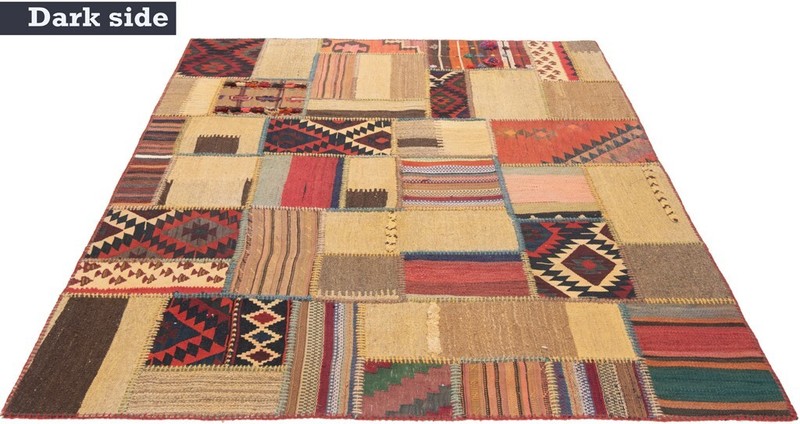 Kilim Patchwork Handwoven 205x157cm - Persian Rug, Rug, Orient, Kilim, Carpet gallery