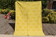 Nepal Rug 62”x92” Handwoven Arearug 160x235cm Natural Wool Yellow Kilim