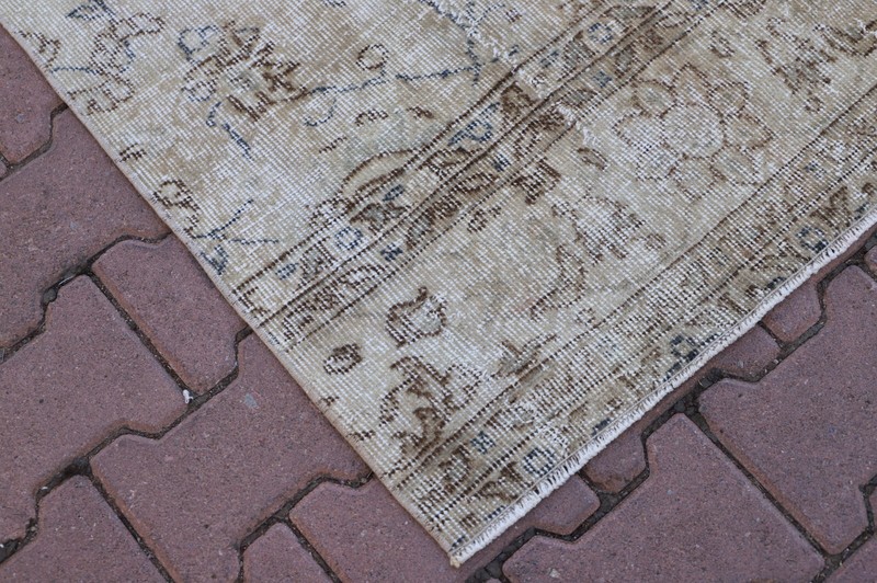Oriental Hallway Runner Turkish Hand Knotted Rug Vintage Floral Carpet 2x10ft gallery