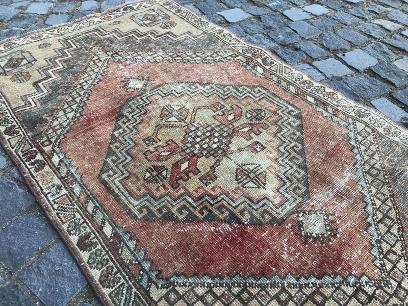 Handmade Wool Rug, Bohemian Area Rug, Turkish Vintage Rug, Home Decor,2,6x4,9 ft gallery
