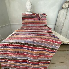 3.3 yards Rag Rug stair runner Table runner fabric material European textile
