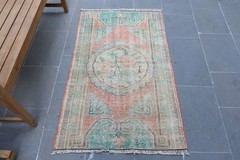 Wool Rug, Vintage Rug, Colorful Rugs, 2.8×4.4 ft Small Rug, Turkish Rug