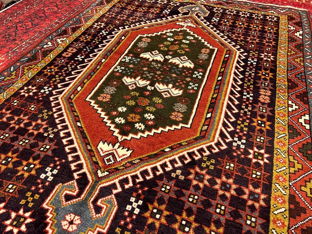 COLLECTRS' ITEM Antique Tribal Natural Vegetable Dye Caucasian Kazak Carpet