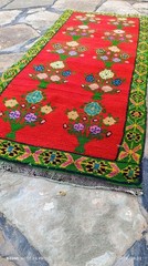 Rare Vintage Ghardaïa Wool Rug Handmade Algerian Berber Tribal Carpet 184×82 cm