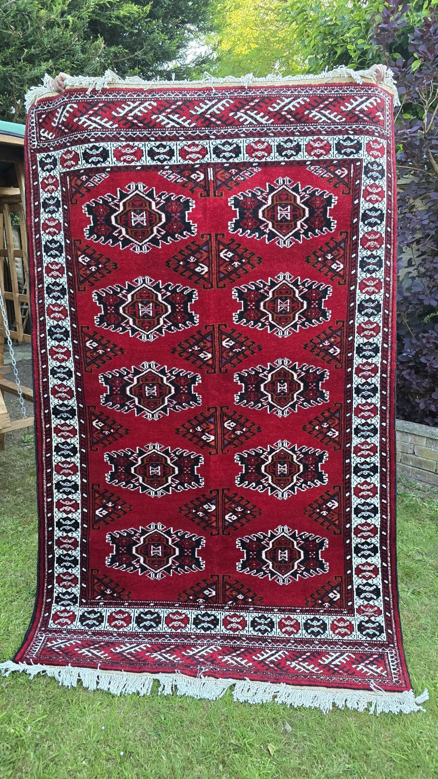Turkoman Rug 135 CM X 210 CM Hand Woven Oriental Carpet Tribal Rug gallery
